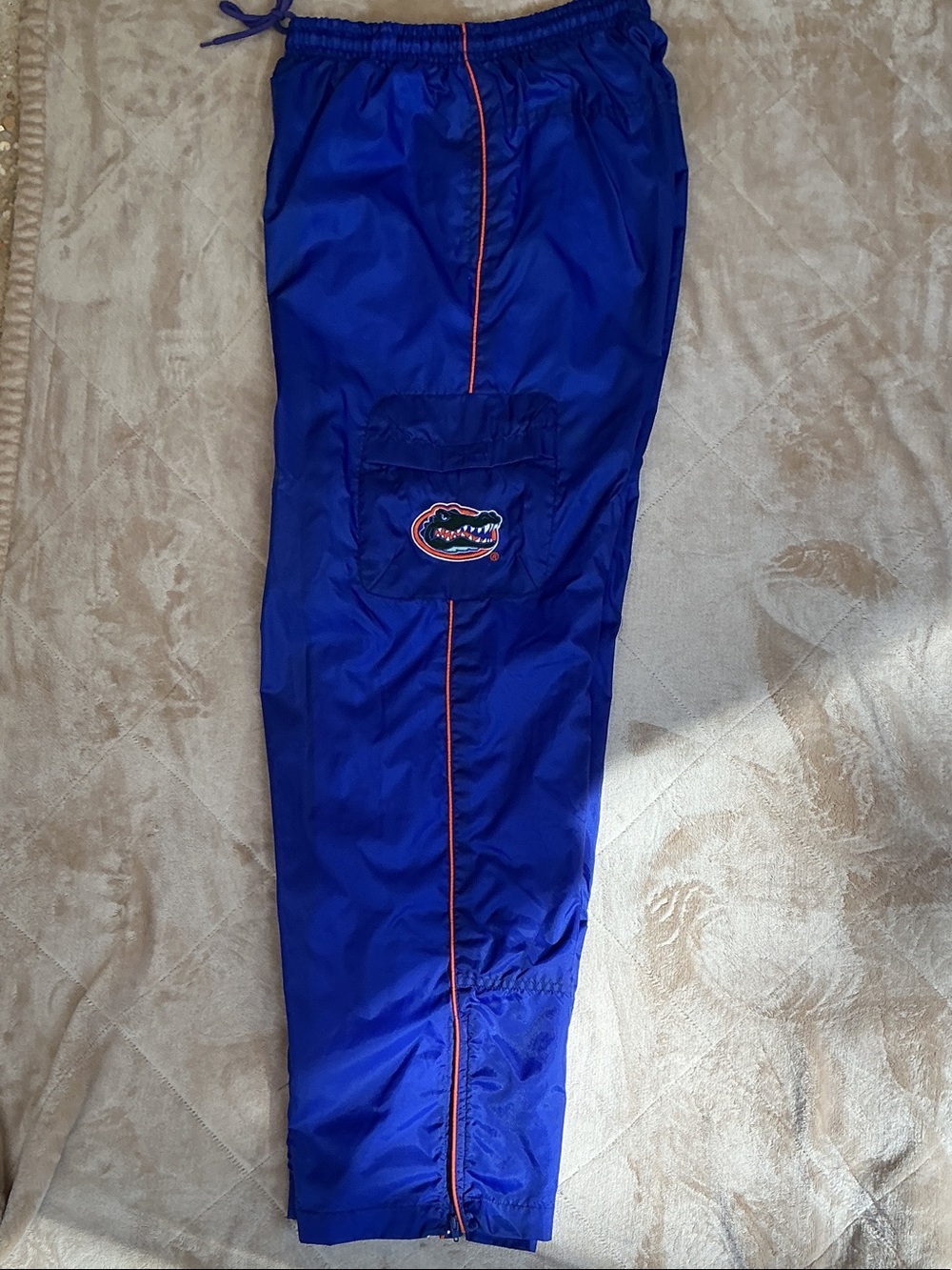 STARTER Royal Blue Track Pants with Orange Piping